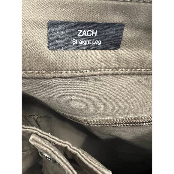 Mavi Jeans Zach Straight Leg Pants in Morel Satin Twill Cotton Blend, 34 x 30 - Picture 6 of 8